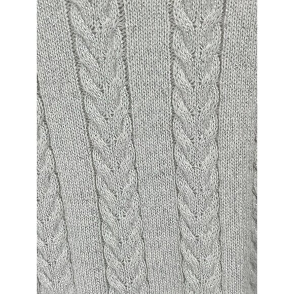 Athleta Crossroads Hawthorn Textured Cable Knit Crew Neck Sweater Merino Wool 3X - Picture 4 of 7